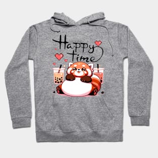 Red Panda Boba Tea Hoodie